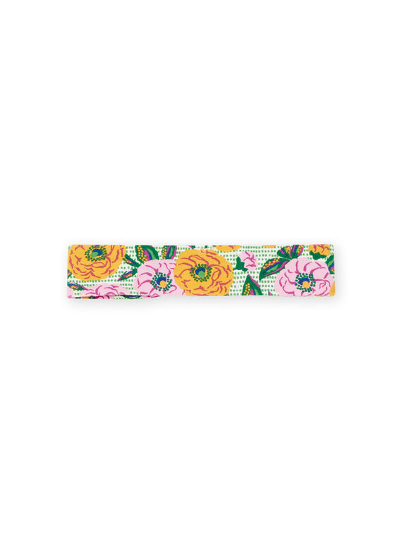 Multicoloured headband with flower print RYIEXOBAN / 23SI09V1BAN001