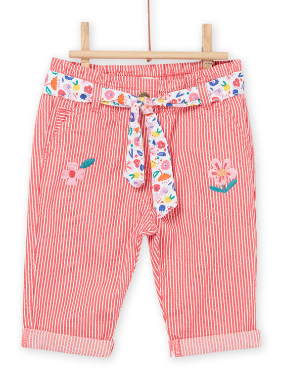 Belted striped pants RINAUPAN / 23SG09N1PAN505