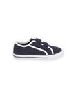 Navy blue and white sneakers child boy NOTOILNAVY / 22KK3691D16070