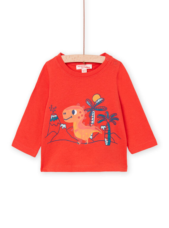 Red long sleeve t-shirt PUPRITEE3 / 22WG10P1TMLE405