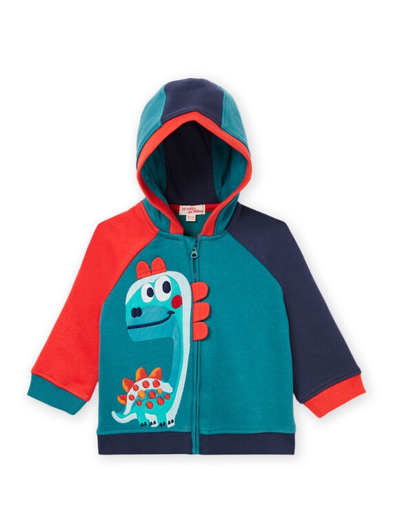 Multicolored hooded vest PUPRIGIL / 22WG10P1GIL060