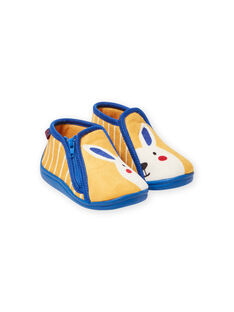 Baby boy's yellow rabbit slippers MUPANTLAPIN / 21XK3831D0A010