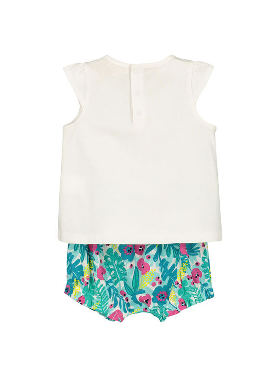 Baby girls' vest and bloomer set FIPLAENS2 / 19SG09P2ENS000