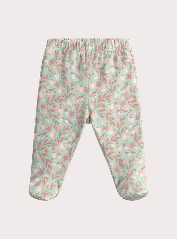Baby girls' pink pyjamas WEFIPYJOIS / 25SH1391PYJD303