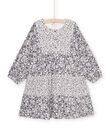 Floral print long sleeve dress PAREROB1 / 22W901T3ROBJ901