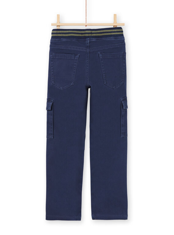 Boy's dark blue pants MOJOPAMAT1 / 21W90228PAN705