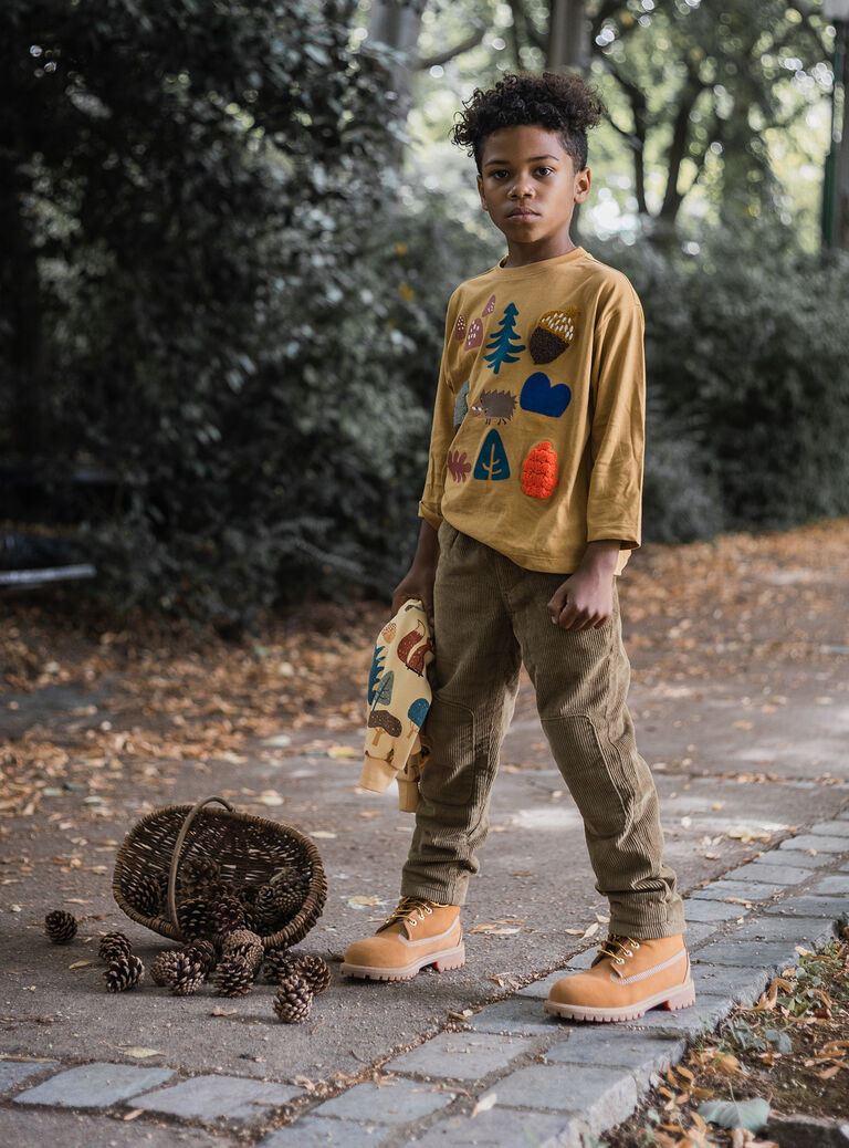 Light green TEE SHIRT LS VOBATEE1 / 24W902Q2TMLG600