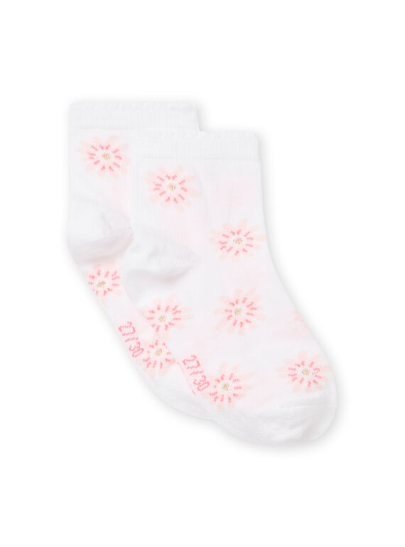 Child girl ecru socks NYASOCHO / 22SI01Q1SOQ001