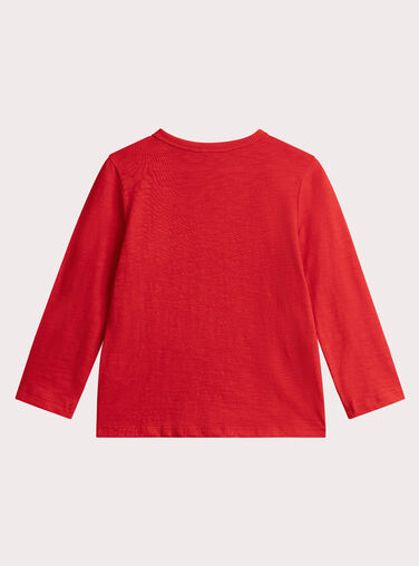 Bright red dinosaur animation T-shirt for boys  VOROTEE2 / 24W902P2TMLF503