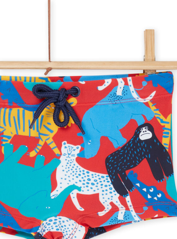 Multicolored jungle print swim shorts RYOMERSHOJUN / 23SI02R4MAIF518