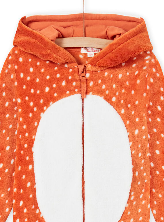 Child girl's faux fur hooded pajamas MEFASURFOX / 21WH1192D4F420