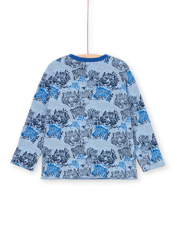 Reversible blue and white T-shirt - Child Boy LOBLETEE1 / 21S902J1TMLC208