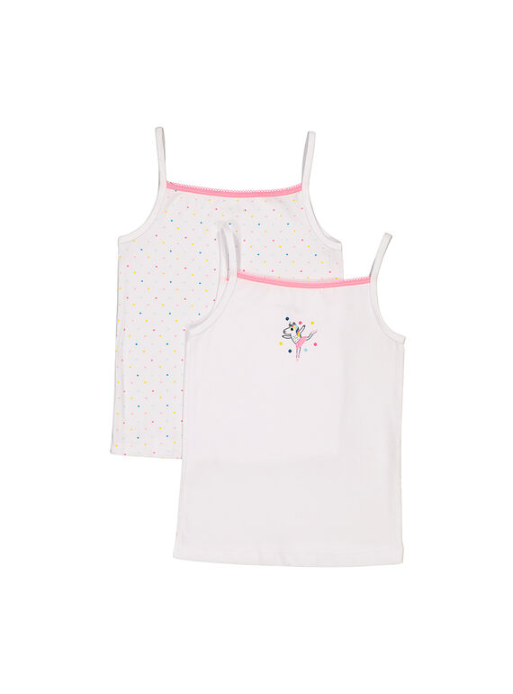 Pack of girls' vests FEFADELIC / 19SH1152HLI099