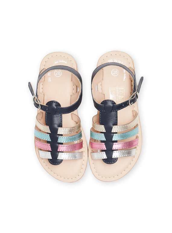Multicolored spartan sandals child girl NASANDMILA / 22KK354HD0E070