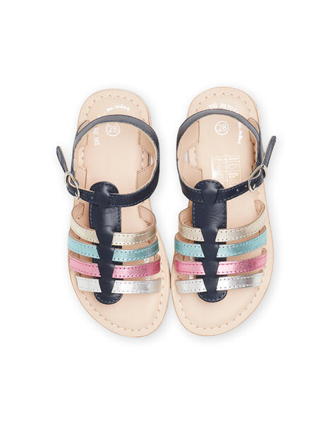 Multicolored spartan sandals child girl NASANDMILA / 22KK354HD0E070