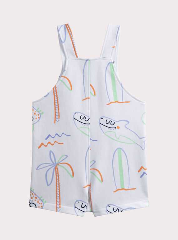 White SHORT DUNGAREES WUTASAC2 / 25SG10U1SAC000