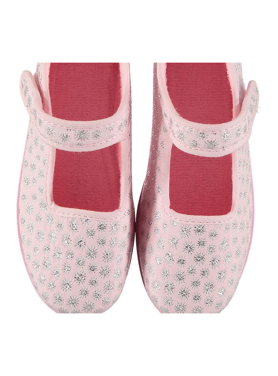 Girls' ballet pump slippers FFBALROSE / 19SK3542D07030