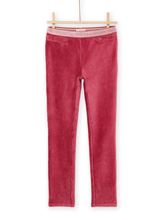 Soft pink velvet pants PAJOMIL4 / 22W901D5PAN718