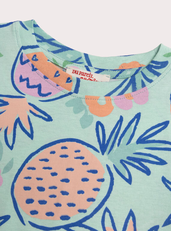 Pale turquoise TEE SHIRT SS WAJOTI4 / 25S901L3TMC203