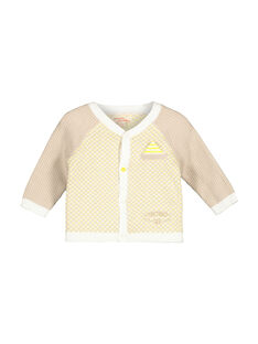 Baby boys' knit cardigan FUPOGIL / 19SG10C1GIL099