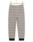 Pyjamas with lynx and stripes print REGOPYJLYNX / 23SH12D1PYJB107