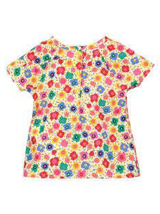 Baby girls' printed blouse FICOCHEM / 19SG0981CHE000