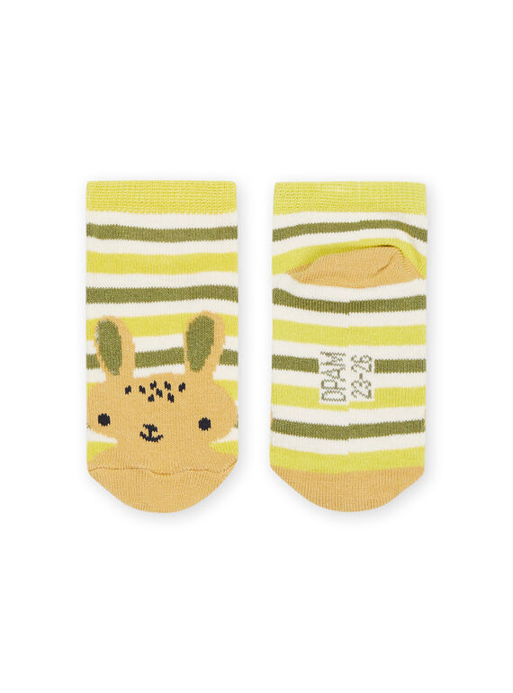 Socks with stripes and rabbit print PYURHUCHO / 22WI10Q2SOQG604