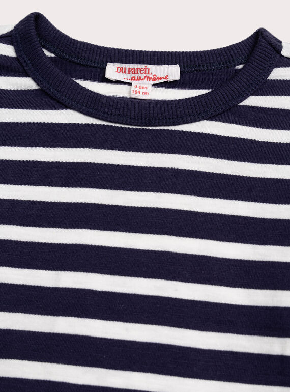 Navy TEE SHIRT LS XOJOTIRIB4 / 25W902F5TML705