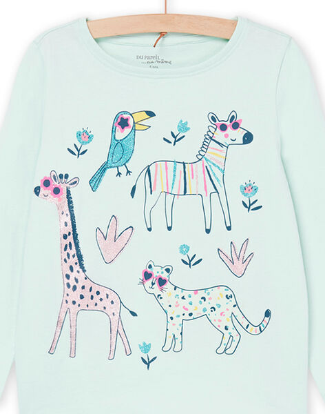Pajama set with animal print T-shirt and pants REFAPYJUNG / 23SH11D5PYJ614