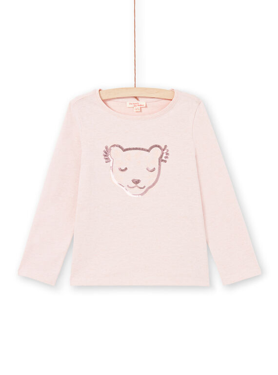 Pink T-shirt child girl MAJOYTEE2 / 21W90114TMLD314