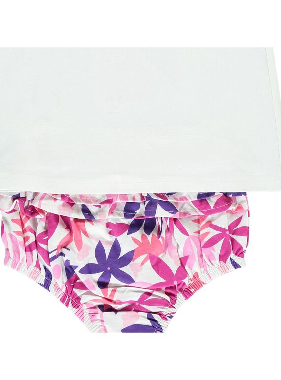 Baby girls' bloomer and vest set CIPLAENS2 / 18SG09Q2ENS000