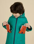 Green raincoat with crocodile pattern child boy NOGROIMP1 / 22S902D1IMPG623