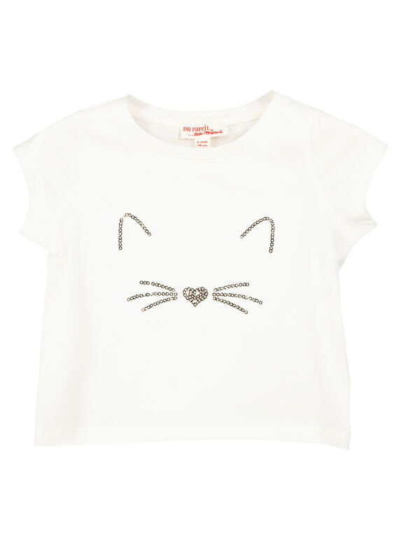 Baby girls' short-sleeved T-shirt FIJOTI1 / 19SG0931TMC001