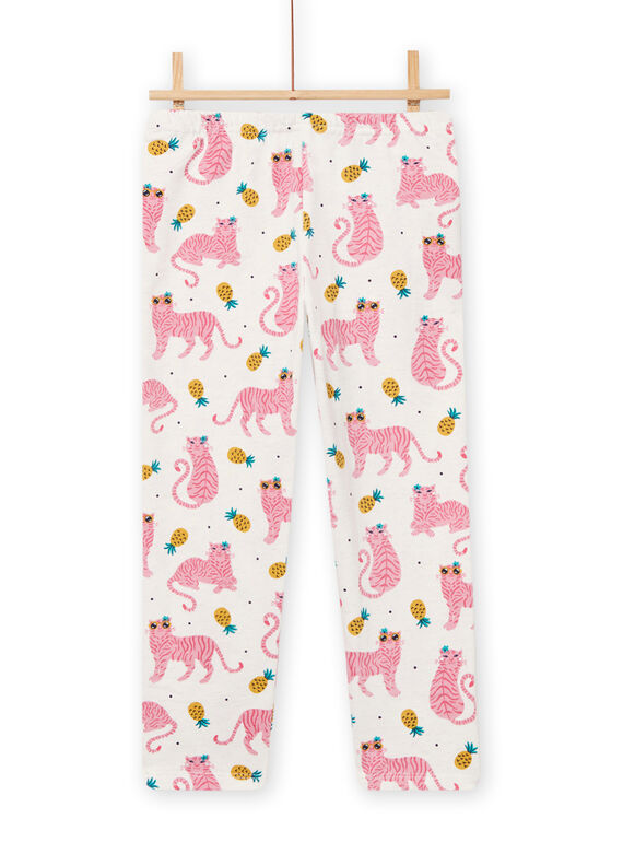 Off white pyjama set child girl NEFAPYJTIG / 22SH11E3PYJ006