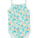 Baby girl turquoise bodysuit with jungle print