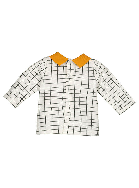 Unisex babies' graphic checked T-shirt GOU1TEE / 19WF0511TML001