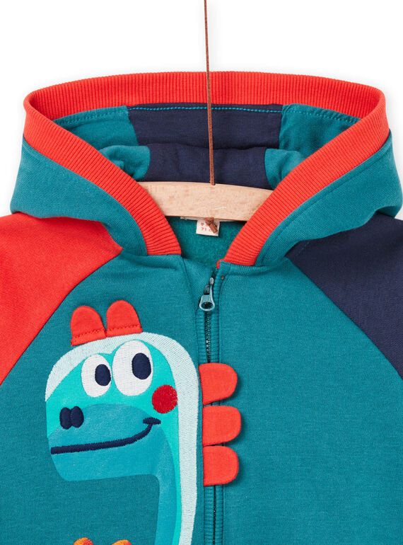 Multicolored hooded vest PUPRIGIL / 22WG10P1GIL060