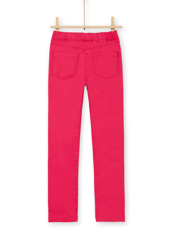 Dark pink jeggings in dyed garment LAJOJEG2 / 21S90144D2BF507