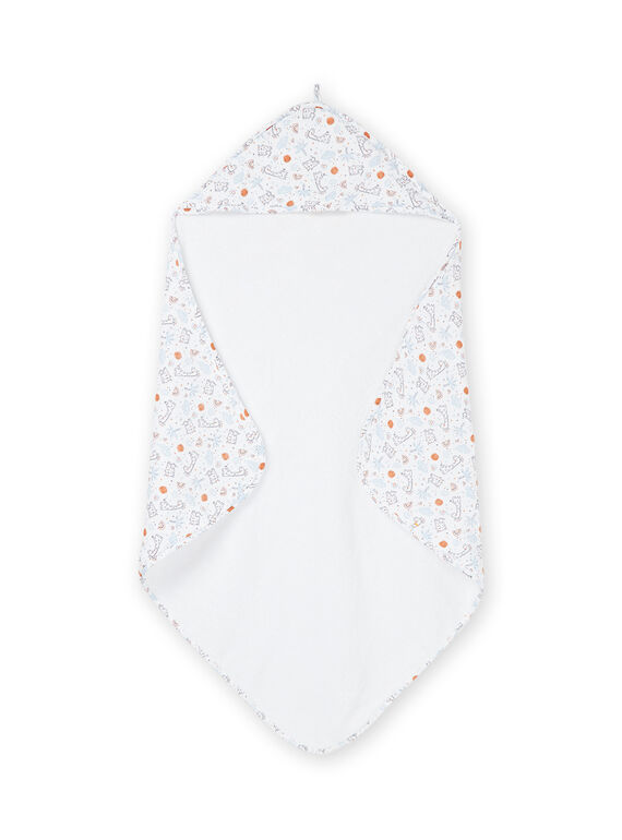 White terry towel with giraffe print rou1poin2 / 23SF4262POI000