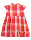 Baby girls' checked dress FIYEROB4 / 19SG09M4ROB000