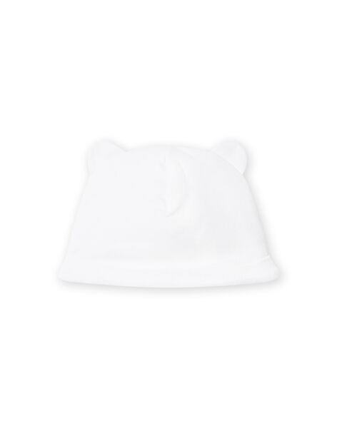 White bonnet with ear yokes mixed birth NOU1BON1 / 22SF4241BNA000