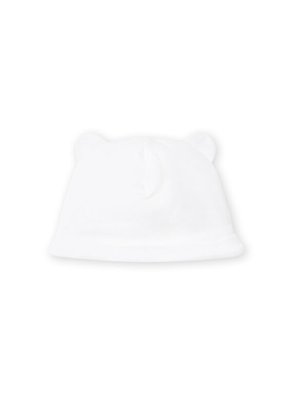 White bonnet with ear yokes mixed birth NOU1BON1 / 22SF4241BNA000