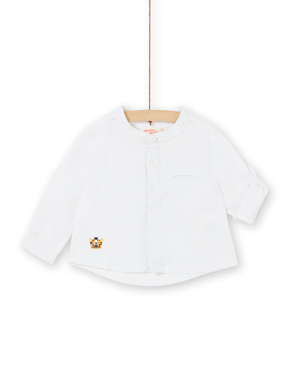 White baby boy shirt LUBALCHEM / 21SG10O1CHM000