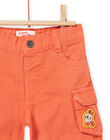 Baby boy orange shorts NUFLABER1 / 22SG10R2BER405