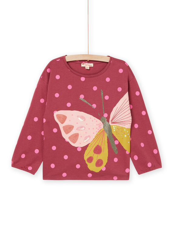 Butterfly and polka dot print t-shirt RAMAGTEE1 / 23S901T1TML718
