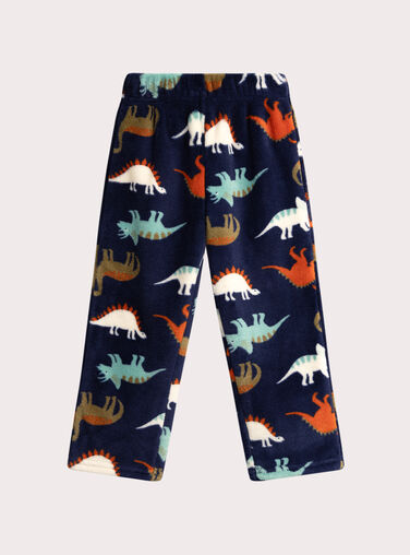 Blue fleece pajamas for boys  VEGOPYJBOA2 / 24WH1295PYJ705