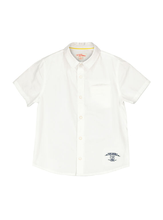 Boys' short-sleeved shirt FOPOCHEM1EX / 19S902C4CHM000