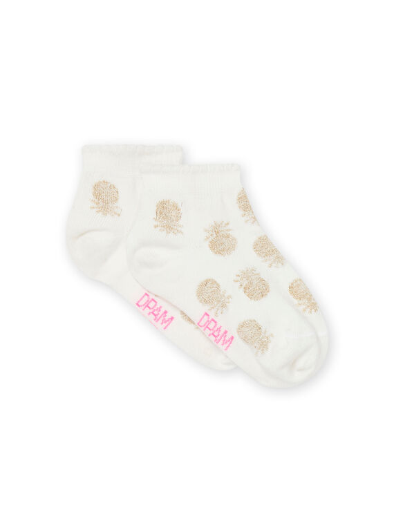 Ecru socks RYAEXOCHO / 23SI0194SOQ001