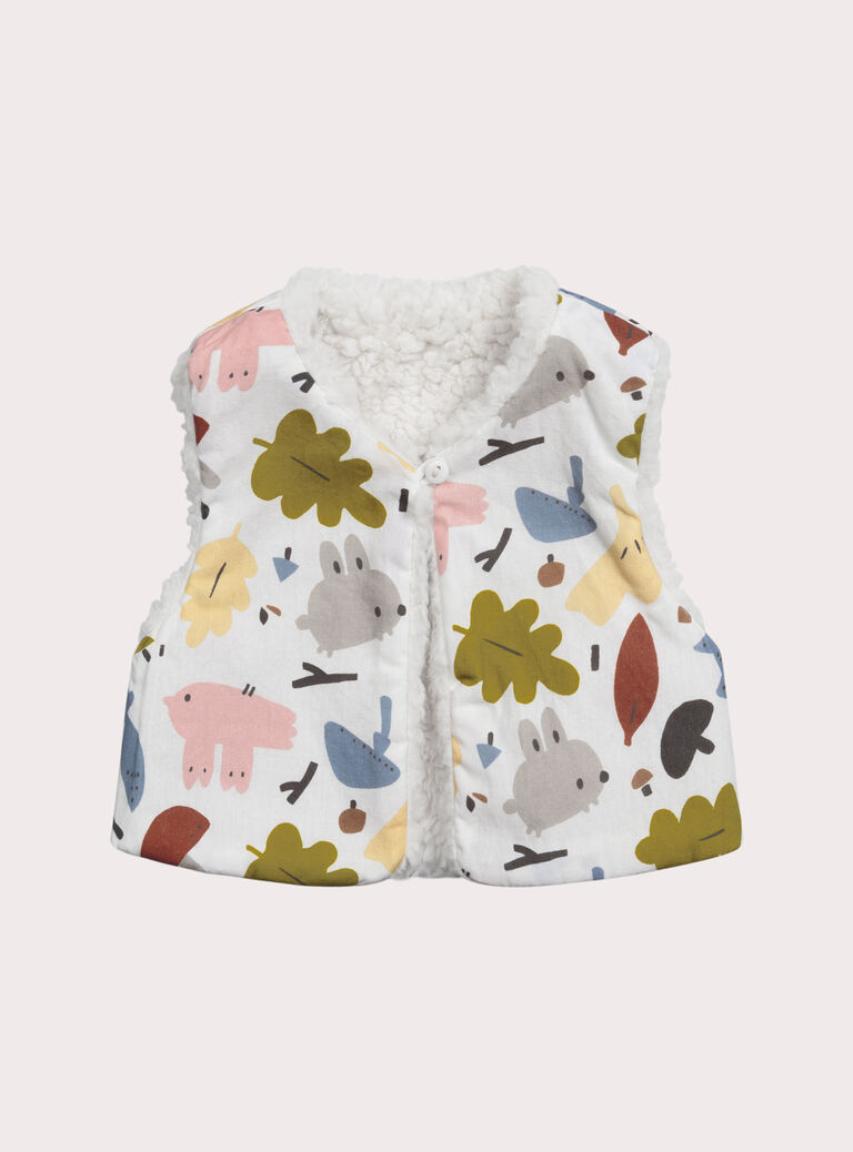 White KIDS CARDIGAN XOU2GIL / 25WF0361GIL000