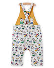 Baby boy reversible yellow overalls with animal print MUMIXSAL / 21WG10J1SAL001